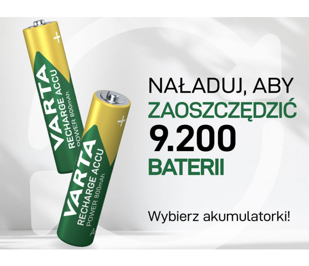 VARTA Recharge Accu Power AAA 800mAh (4 szt.) 56703101404 - 1456591 - zdjęcie 5